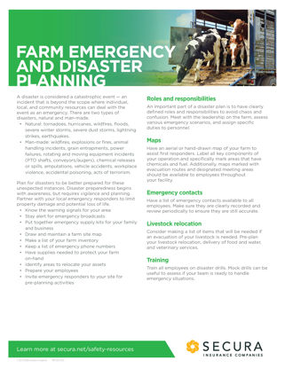 Farm Emergency and Disaster Planning